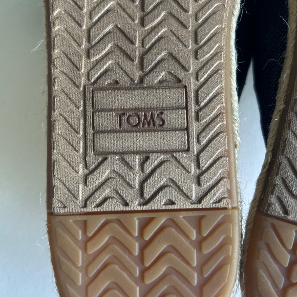 New Tom’s Grey Fabric Espadrille Mules size 9 - Picture 11 of 14
